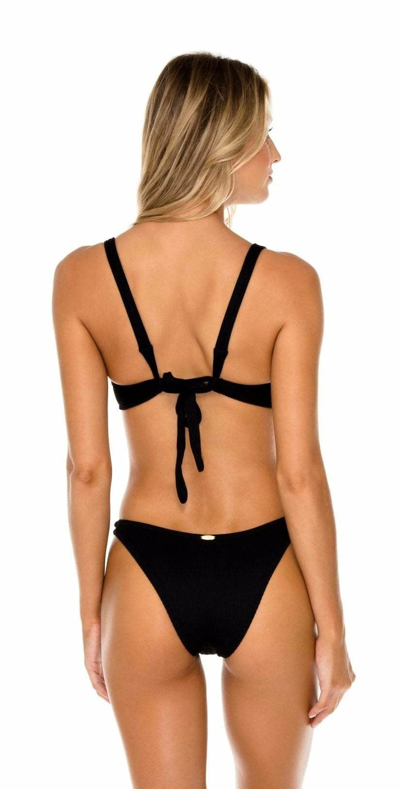 Luli Fama Triana High Leg Brazilian Bikini Bottom In Black 3 Luli Fama Triana High Leg Brazilian Bikini Bottom In Black