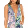 Luli Fama Dynasty Malecon Romper In Blue -Sunflair Verkäufe L600 N79 446 z