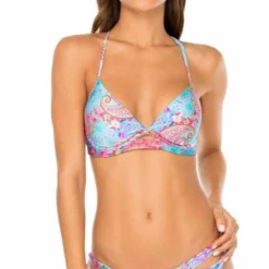 Luli Fama La Mezquita Peek A Boo Underwire Bikini Top -Sunflair Verkäufe L604 E43 551 111 z