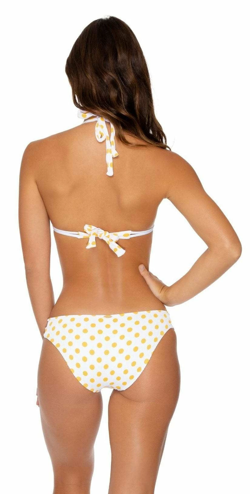 Luli Fama Itsy Bitsy Halter Bikini Top In Yellow 4 Luli Fama Itsy Bitsy Halter Bikini Top In Yellow – Bild 2