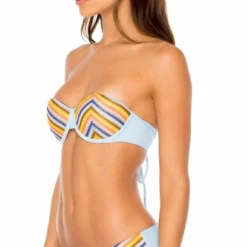 Luli Fama Plaza Espana Alegria Underwire Bandeau Bikini Top -Sunflair Verkäufe L615 Q60 Q26 111 s