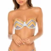 Luli Fama Plaza Espana Alegria Underwire Bandeau Bikini Top -Sunflair Verkäufe L615 Q60 Q26 111 z