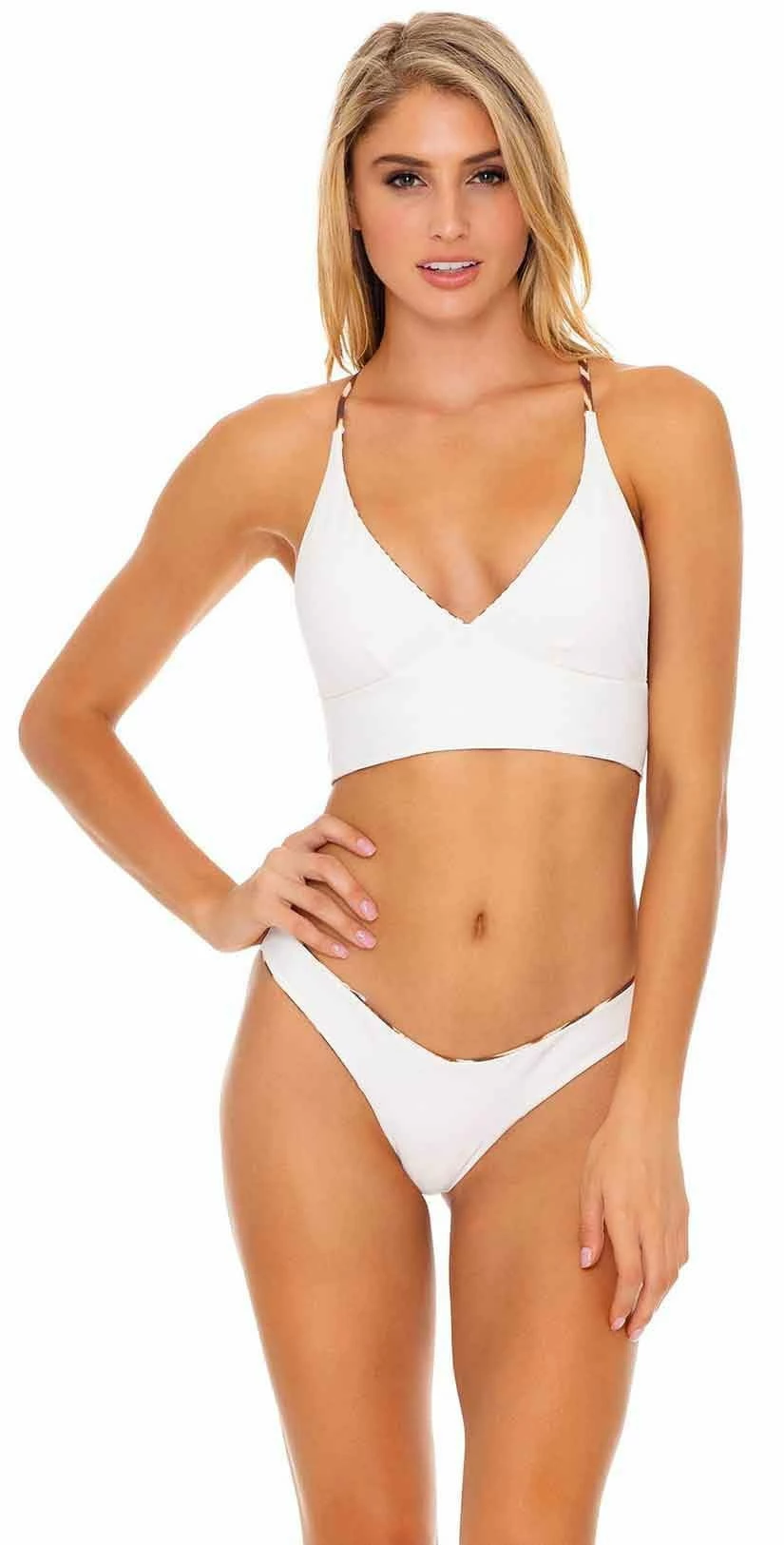 Luli Fama Safari Dreams High Leg Bottom In Brown 5 Luli Fama Safari Dreams High Leg Bottom In Brown – Bild 3