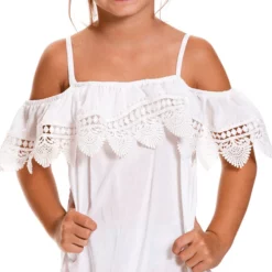 Milonga Kids Bali Off The Shoulder Cover-up In Cream 7 Milonga Kids Bali Off The Shoulder Cover-up In Cream -Sunflair Verkäufe Milonga 456 001 milonga kids bali