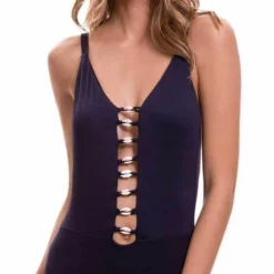 Milonga Shell Cutout One Piece In Black 070