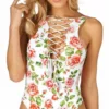 Montce DA Lace-Up One Piece In Rose Print -Sunflair Verkäufe Montce rose lace up denise austin one piece 1024x1024 17b669b1 fe77 44c5 8d9c fa1f1b9a4a87