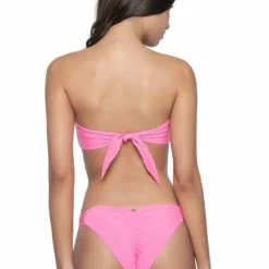 PQ Swim Pink Topaz Erika Bandeau Top -Sunflair Verkäufe PKT 040Bpinktopazerrikastudioback
