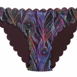 PilyQ Plume Reversible Wave Full Cut Bikini Bottom -Sunflair Verkäufe R18 FLAT 02 PLU 270F