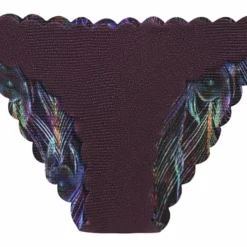 PilyQ Plume Reversible Wave Full Cut Bikini Bottom -Sunflair Verkäufe R18 FLAT 02 PLU 270FREVERSE