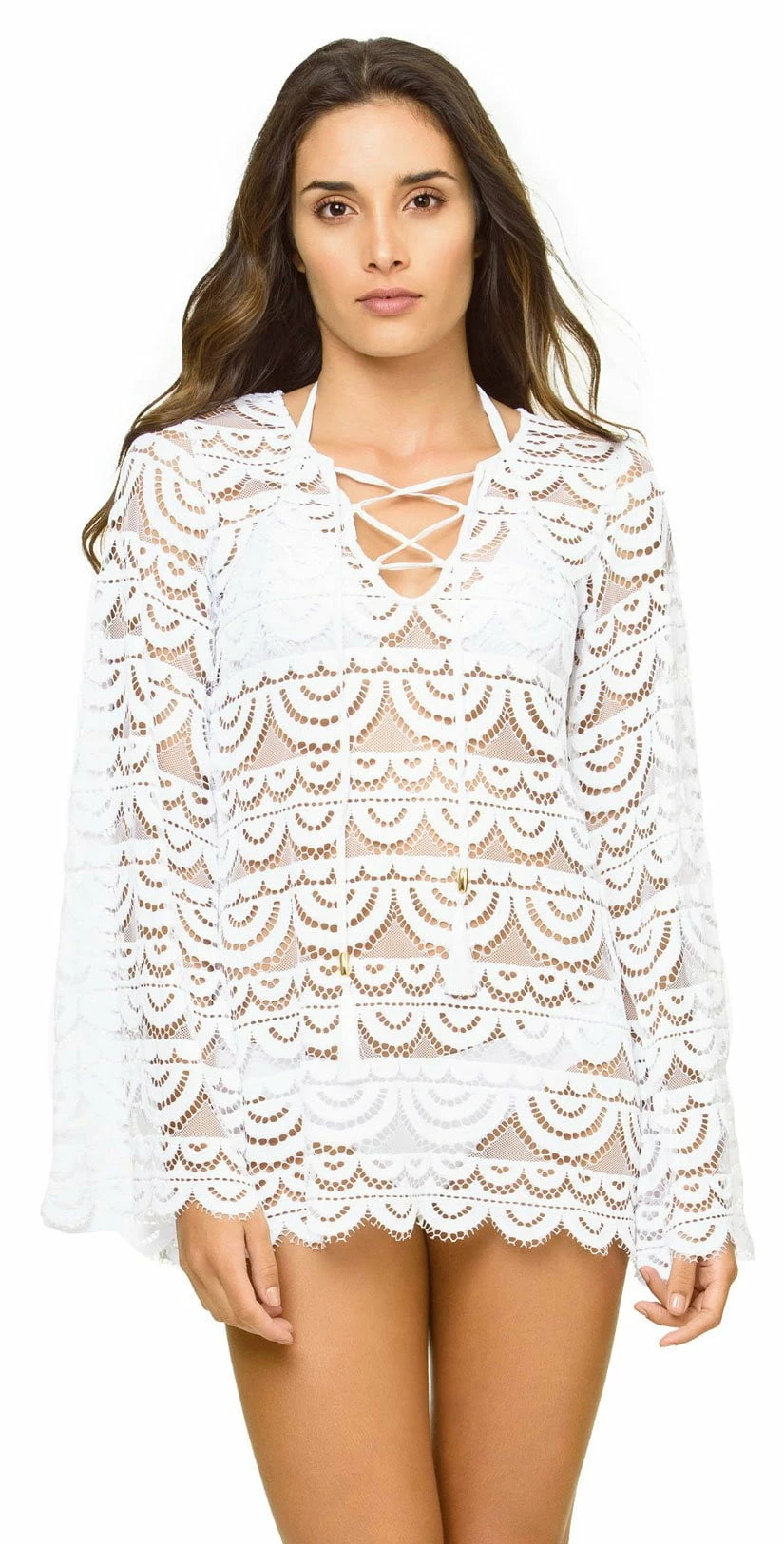 PQ Swim Water Lily Noah Tunic In White 4 PQ Swim Water Lily Noah Tunic In White – Bild 2