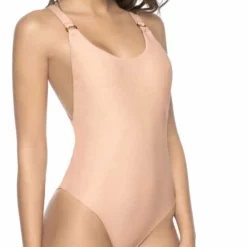 PilyQ Haley One Piece Swimsuit In Pink Sand