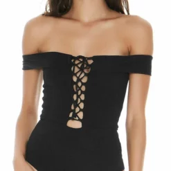L Space Anja One Piece In Black RHAJMC18-BLK