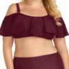 Raisins Curve Tortuga Flounce Top In Maroon Y840027-MAR -Sunflair Verkäufe Raisins Curve Majorelle St. Flounce Top and St Vincent Pant Y840027 57 MAR 2432 3 61a9af2d 090d 469c 9088 e3c6376591ea