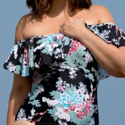 Raisins Curve Tortuga Off The Shoulder One Piece Swimsuit Y840581