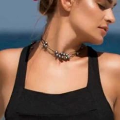 Raisins Ribbed Summer Halter Top In Black Y710282-BLK 10 Raisins Ribbed Summer Halter Top In Black Y710282-BLK -Sunflair Verkäufe Raisins Stir It Up Blk bralette top 2