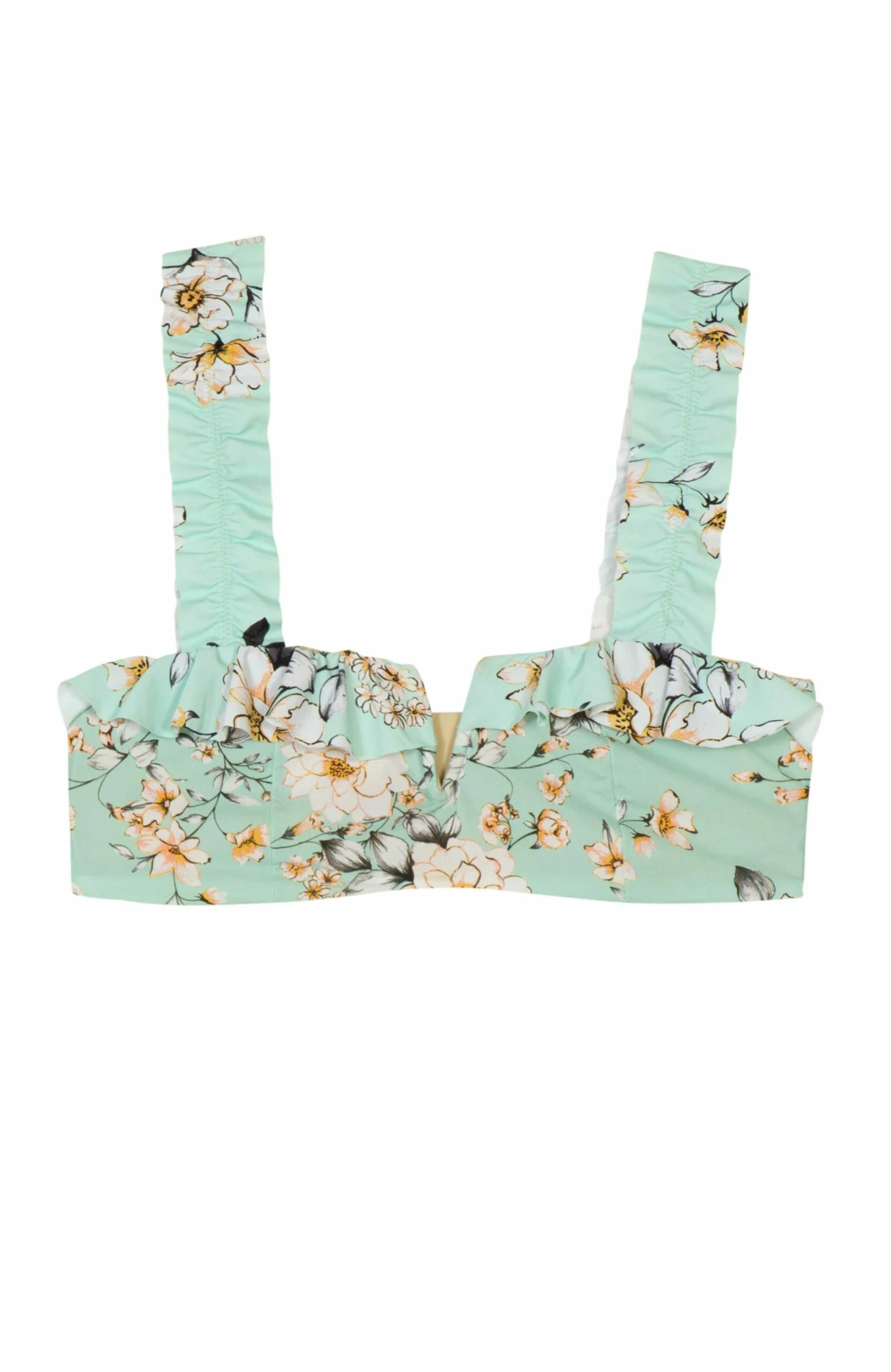 PQ Swim Posies Ruffle V Neck Bikini Top 6 PQ Swim Posies Ruffle V Neck Bikini Top – Bild 4