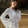 PQ Swim Water Lily Noah Tunic In White