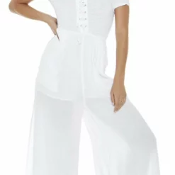 L Space Sao Paulo Romper In White SAPJU18-WHT