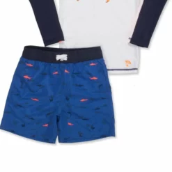 Shade Critters Boys Shark Rash-Guard Set
