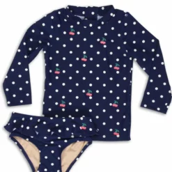 Shade Critters Girls Cherry Dot Rashguard Set