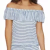 Splendid Chambray All Day Off The Shoulder Romper SP48777-BLU -Sunflair Verkäufe SPlendidsummer2017striped romperSP48777blu 0286