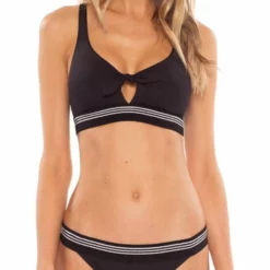 Becca Synergy Bralette Bikini Top In Black