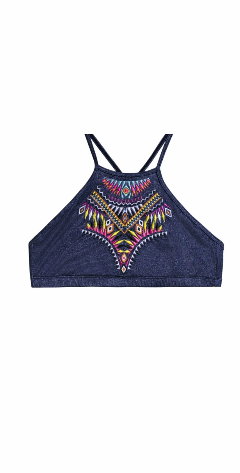 PilyQ Cayman Embroidered Gypsy Halter Bikini Top 4 PilyQ Cayman Embroidered Gypsy Halter Bikini Top – Bild 2