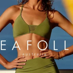 Seafolly High Waist Skirted Bottom In Moss -Sunflair Verkäufe Seafolly SUM1 Active Moss f67aba87 c7f5 4420 82c9 33b611e342ca