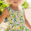 Snapperrock Little Girl's Lemon Skirted Swimsuit G13078 -Sunflair Verkäufe Snapperrock Lemon Blue Sky 281 29