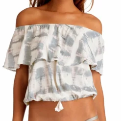 Vitamin A Fleetwood Crop Top In Cloudbreak 75TE CBB