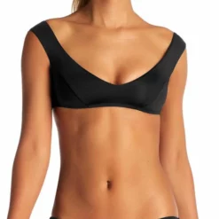 Vitamin A Capri EcoLux Bikini Top In Black