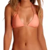 Vitamin A EcoLux Jaydah Braided Triangle Bikini Top In Coral -Sunflair Verkäufe Vitamin a peach jaydah top and jaydah bottom72TPEA 76BPEA FULL f