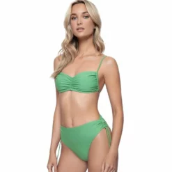 PQ Swim Agave Ruched High Waist Bottoms