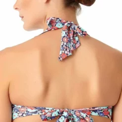 Anne Cole Lazy Daisy Marilyn Flounce Halter Bikini Top -Sunflair Verkäufe anne cole lazy daisy top back 18MT10460NVY 18MB31160 NAVY B