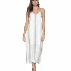 PQ Swim Aperol Stripe Julian Dress