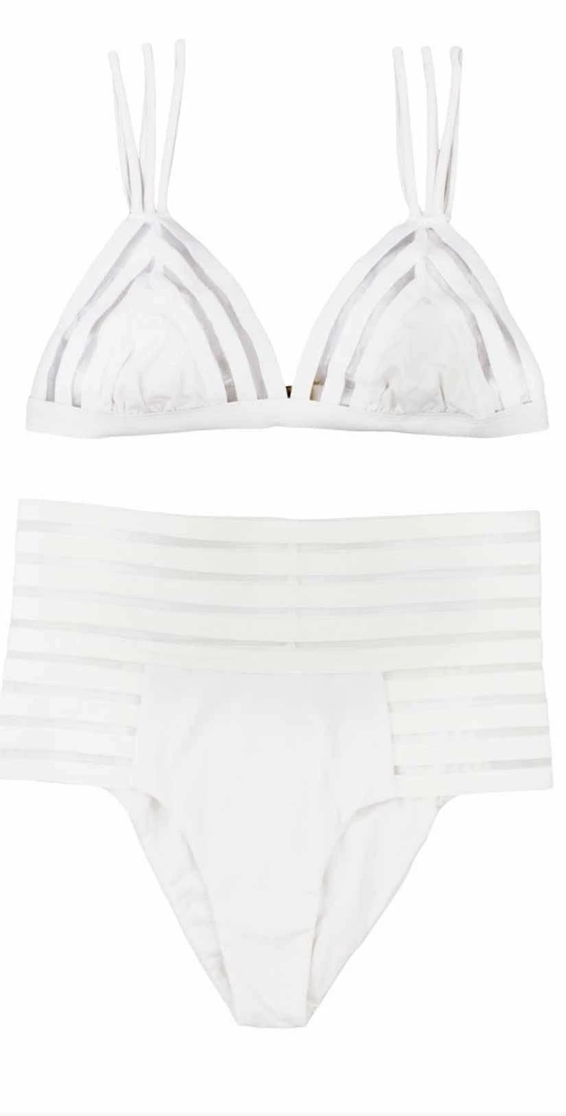 Beach Bunny Sheer Addiction Triangle Top In White 8 Beach Bunny Sheer Addiction Triangle Top In White – Bild 6