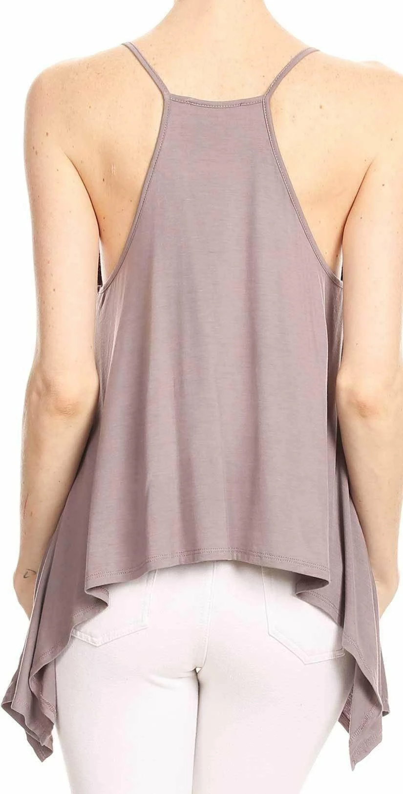 Bear Dance Solid Spaghetti Strap Top In Purple Grey T2440 5 Bear Dance Solid Spaghetti Strap Top In Purple Grey T2440 – Bild 3