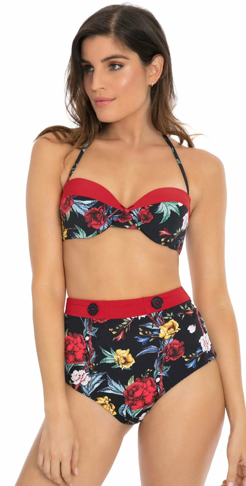 Revel Rey Betty Bikini Top In Pique 3 Revel Rey Betty Bikini Top In Pique