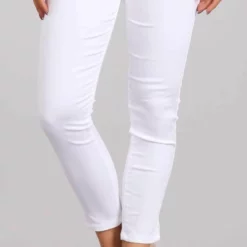 Celebrity Pink Skinny Mid Rise Crop Pant In White CJ40104SG