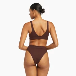 Vitamin A Sienna High Waist Bottom- Chocolate Ecorib