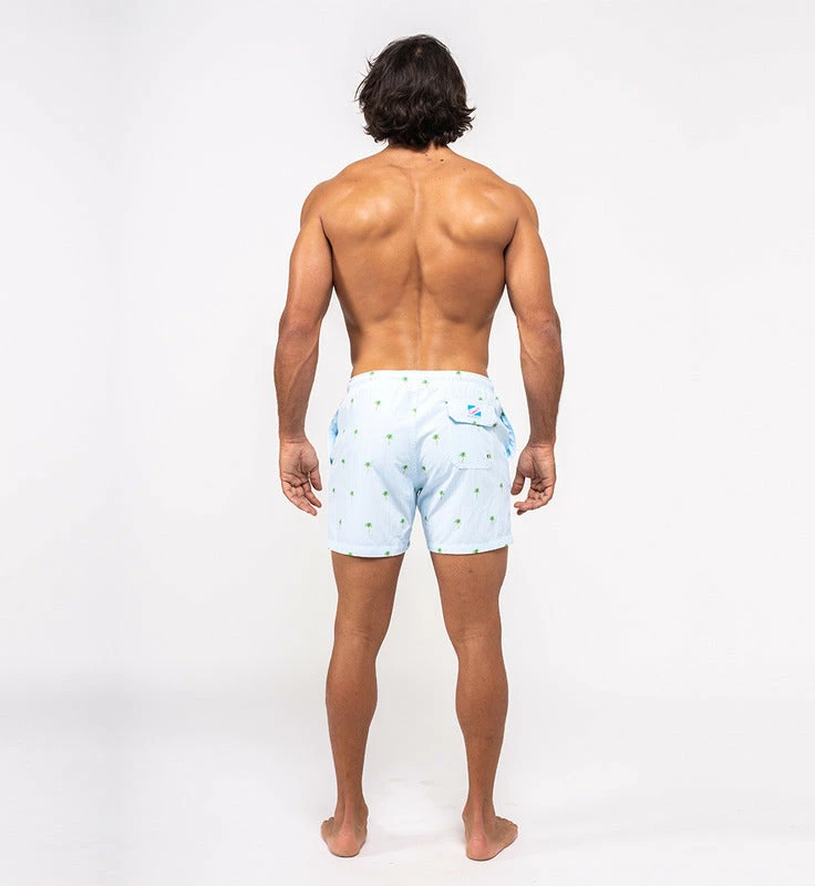 Bermies Mens Swim Trunk In Palm Stripes 5 Bermies Mens Swim Trunk In Palm Stripes – Bild 3