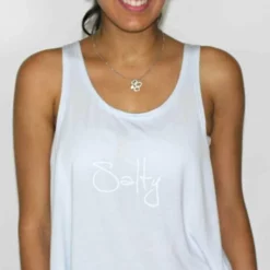 Ete Apparel Salty Tank Top In Light Blue 1-10-SALTY-17-P