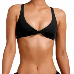 Vitamin A EcoLux Lou Bikini Top In Black