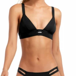 Vitamin A EcoLux Neutra Bralette Top In Black