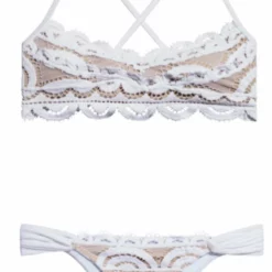 PQ Swim Water Lily Lace Bralette Top In White 16 PQ Swim Water Lily Lace Bralette Top In White -Sunflair Verkäufe frontWAT 131B WAT 251F