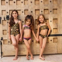 PQ Swim Girls Jungle Star Cut Out One Piece