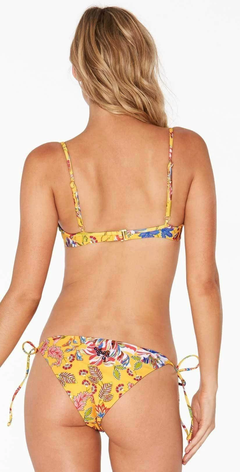 L*Space Lily Pacific Bloom Bikini Bottom In Sunshine Gold 3 L*Space Lily Pacific Bloom Bikini Bottom In Sunshine Gold