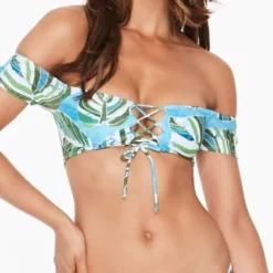 L Space Dixie Top In Blue SPDXT17-TUR