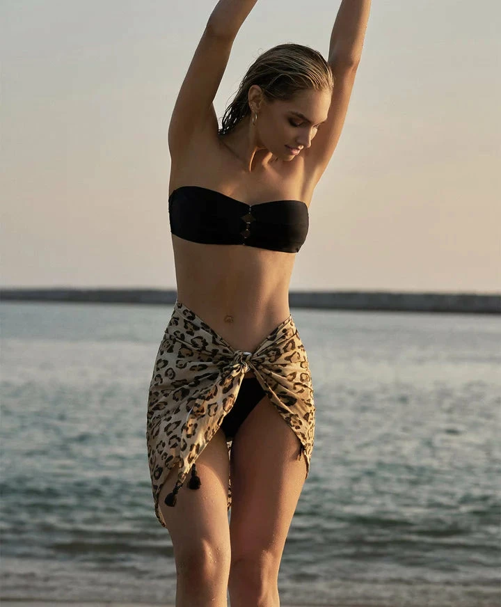 PQ Swim Leopard Sarong 3 PQ Swim Leopard Sarong