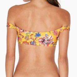 L*Space Emma Pacific Bloom Bikini Bottom In Sunshine Gold